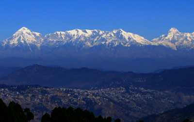 view of peaks, Sonapani