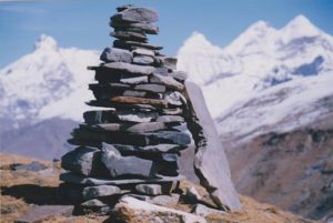 placing stones