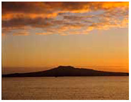 Sunset at Rangitoto