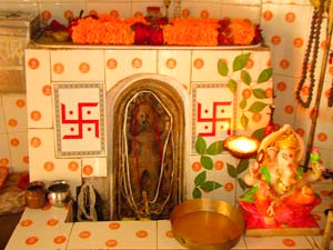 sanctum sanctorum of Tarakeshwar Mahadeva mandir