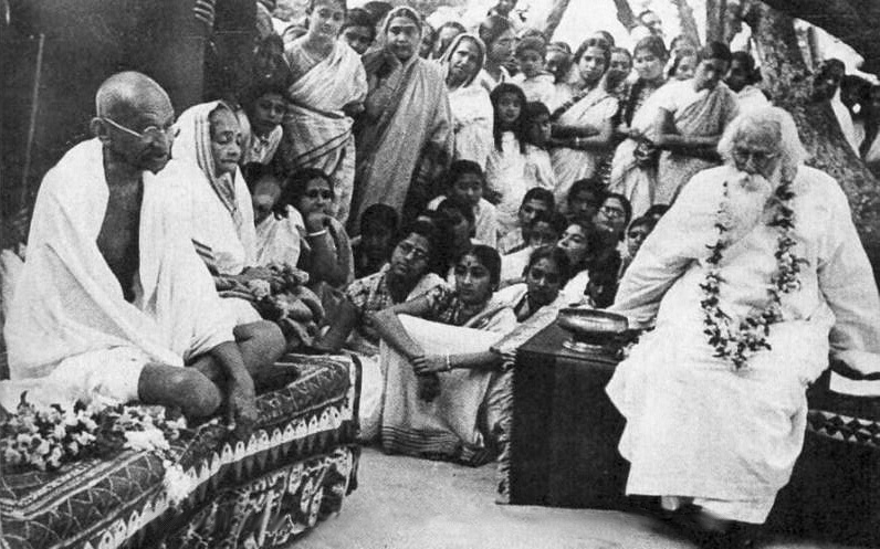 Tagore with Gandhiji